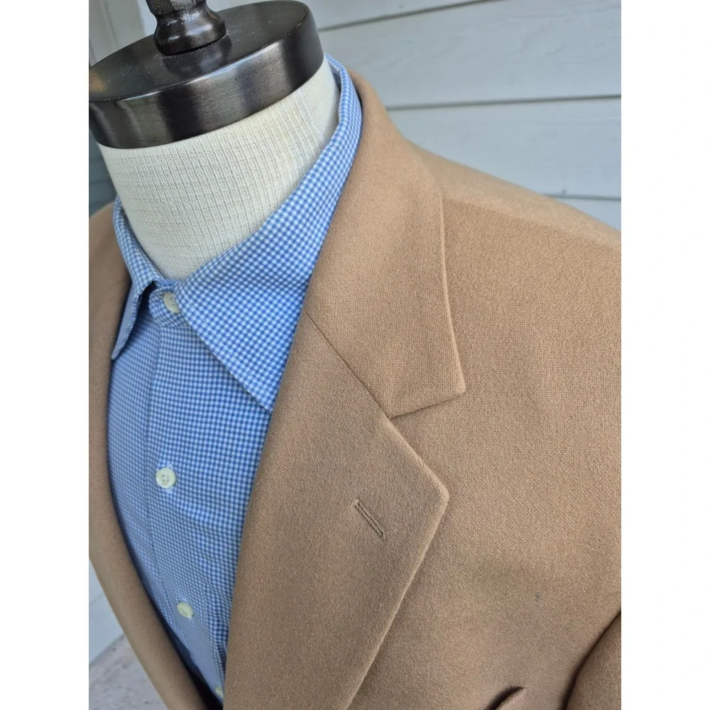 Jos. A. Bank Gordon 100% Cashmere Sport‎ Coat Blazer Camel Tan Mens 46 Long